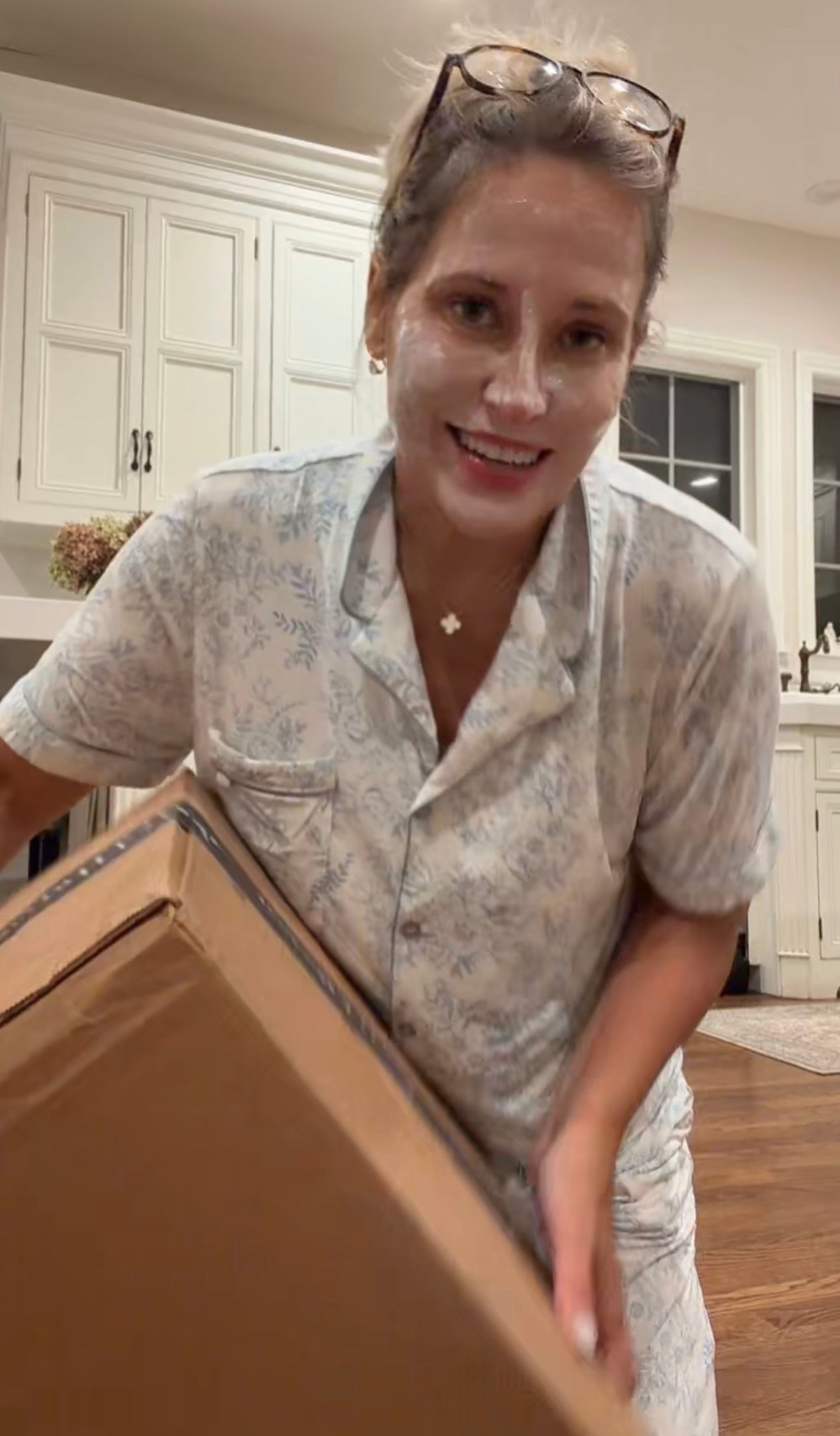 My Pjs and mask! Xo whole night routine too.