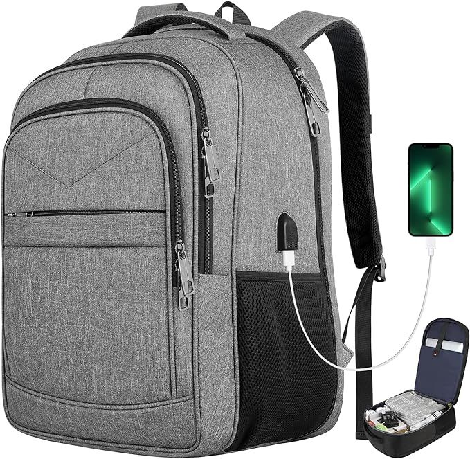 Amazon.com: Backpack, Travel Laptop Backpack, Lapsouno Multiple Pockets 17.3 Inch Carry on Backpa... | Amazon (US)