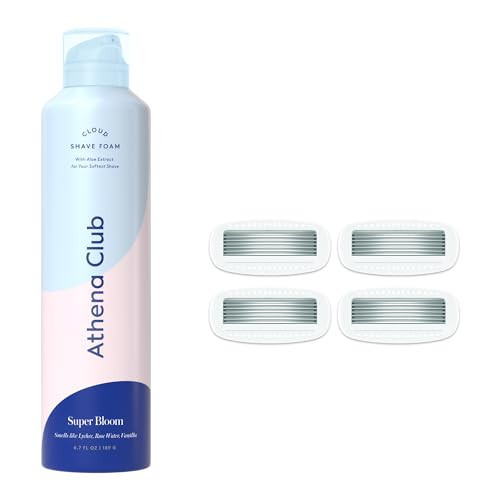 Athena Club Women's Razor Shave Kit, Cloud Shave Foam + 4 Blade Refill | Amazon (US)
