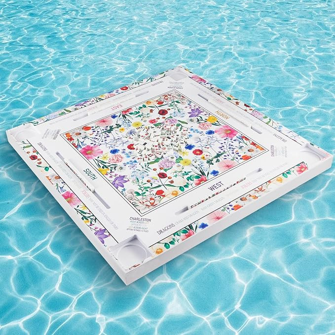 32x32 Inch Large Mahjong Floating Game Table for Pool Swimming Pool and Hot Tub Float Board for M... | Amazon (US)