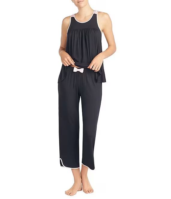 Jersy Knit Cropped Coordinating Pajama Set | Dillard's