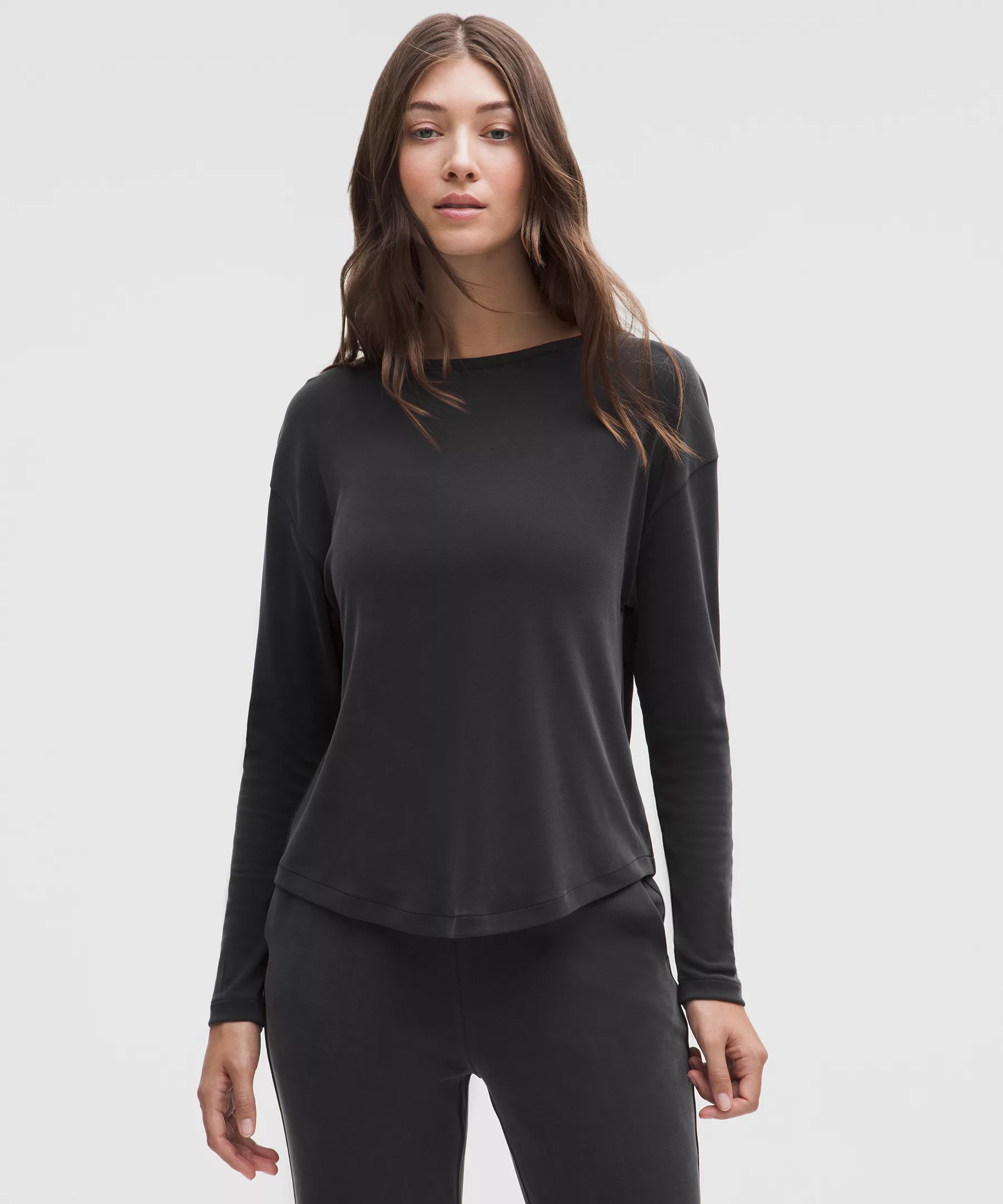 Drapey Softstreme Boatneck Long-Sleeve Shirt | Lululemon (US)