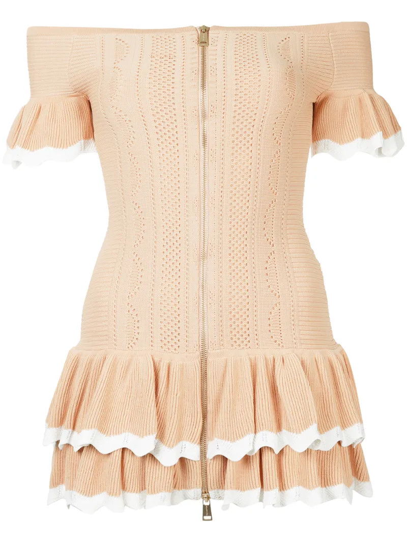 Alice Mccall - I Am Yours dress - women - Nylon/Viscose - 14, Nude/Neutrals, Nylon/Viscose | FarFetch US