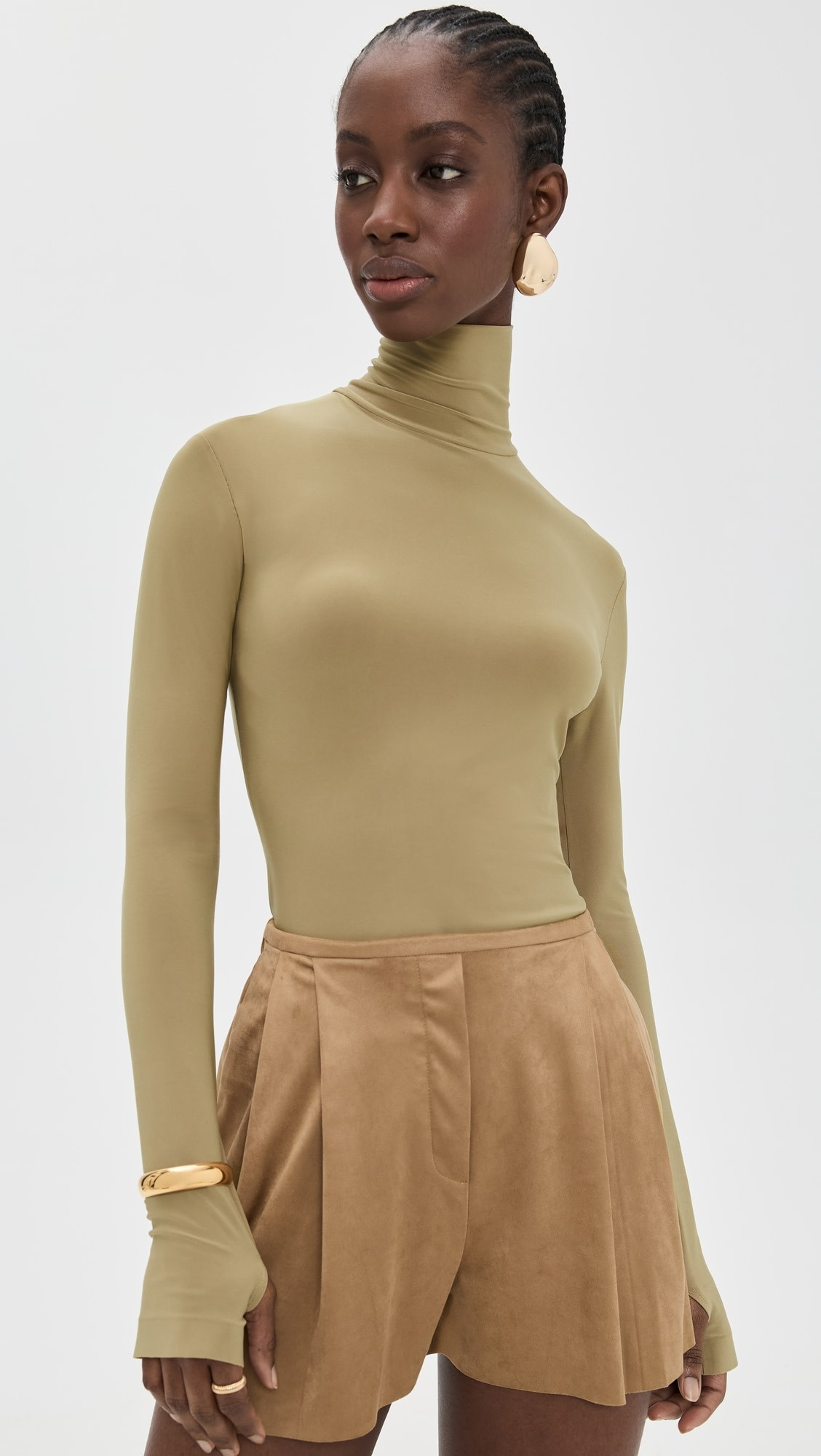 Slim Fit Long Sleeve Turtle Top | Shopbop