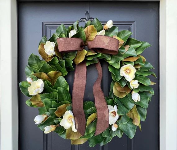 The Magnolia Wreath for Every Season and Every Reason Front - Etsy | Etsy (US)