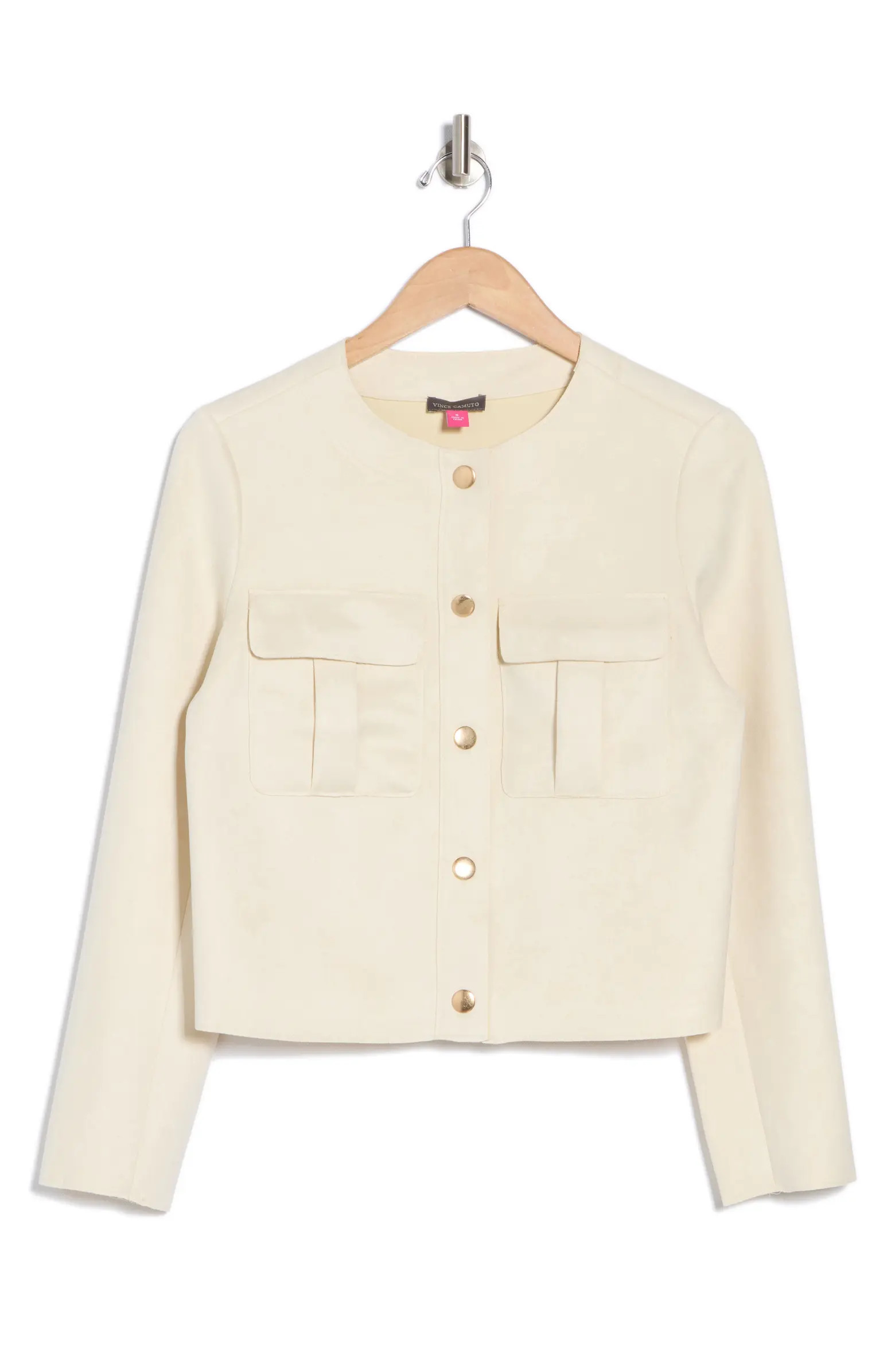 Vince Camuto Crop Faux Suede Jacket | Nordstromrack | Nordstrom Rack