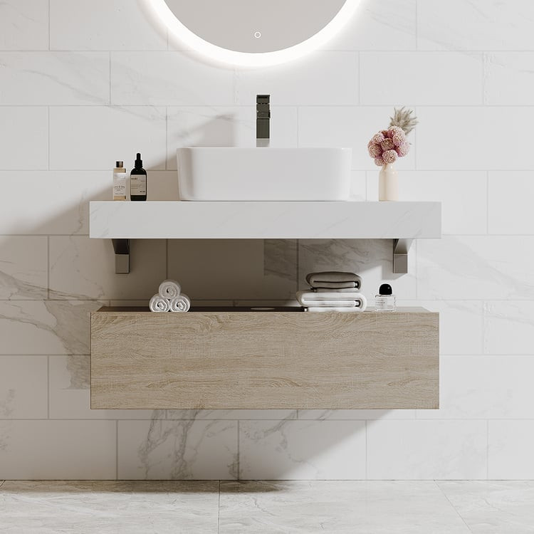 Best Seller
                 
            Bathroom Vanity Set 35.4" Modern Floating Bathroom Vani... | Homary