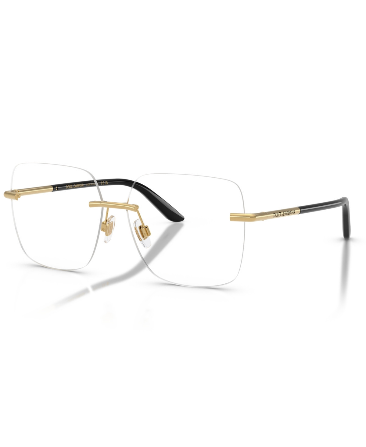 Dolce&Gabbana Women's Square Eyeglasses, DG1360 - Gold | Macy's