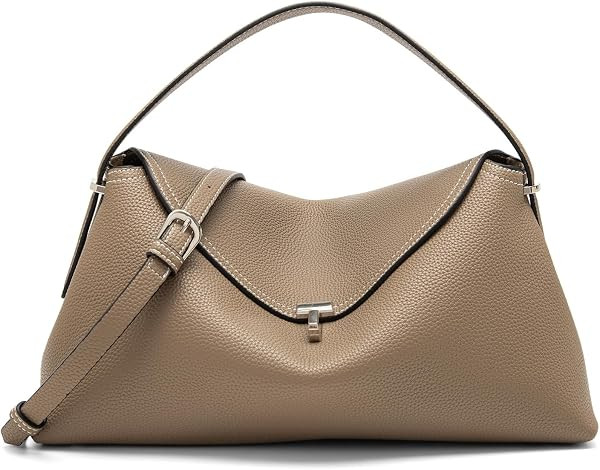 Women's Microfiber Leather Crossbody Bags, T Lock Handbags | Amazon (US)