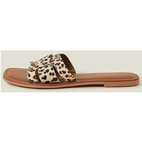 Accessorize Leopard Print Cut Out Sandals - Leopard | Very (UK)