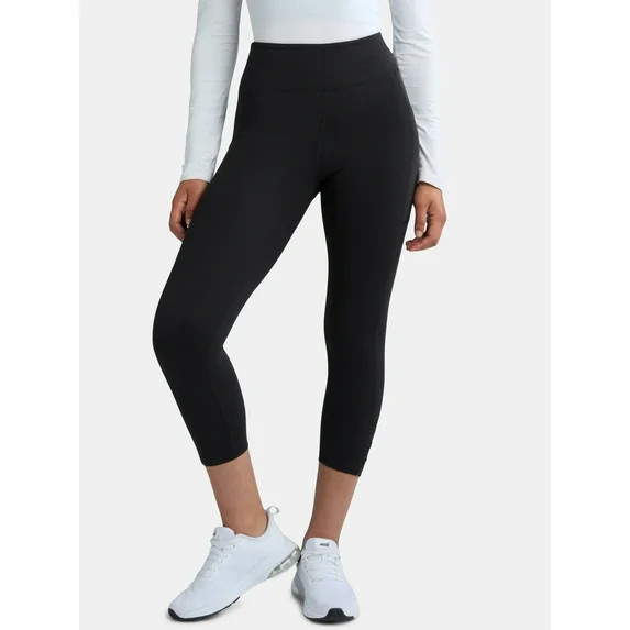 Avia Women's SoftSculpt Ruched High Rise Capri Leggings, Sizes XS-XXXL | Walmart (US)