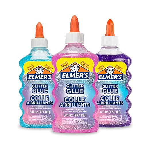 Elmer's Liquid Glitter Glue, Assorted Colors, Blue, Pink, Purple - Arts & Crafts, Kids Activity, ... | Amazon (US)