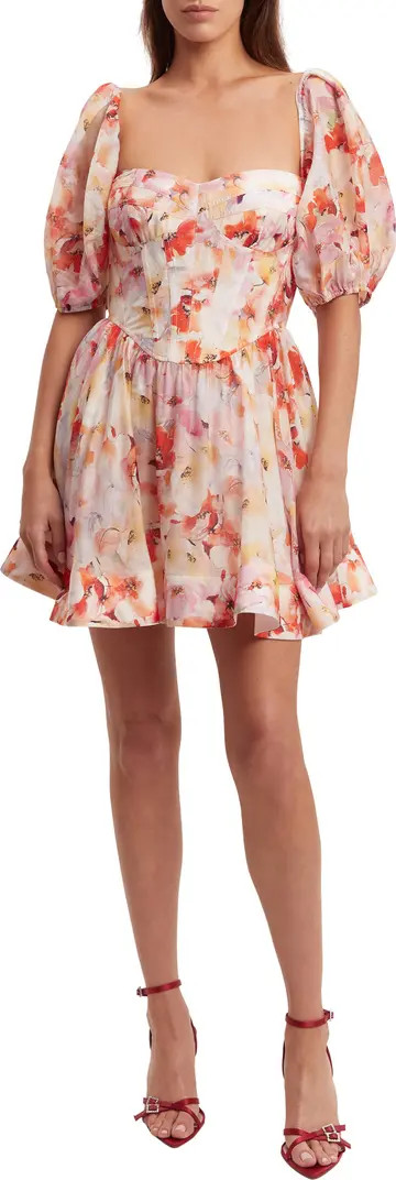 Bardot Kiah Floral Corset Minidress | Nordstrom | Nordstrom