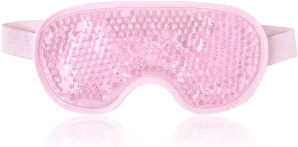 NEWGO Cooling Gel Cold Eye Mask for Puffy Eyes, Reusable Ice Pack with Soft Plush Backing for Dar... | Amazon (US)