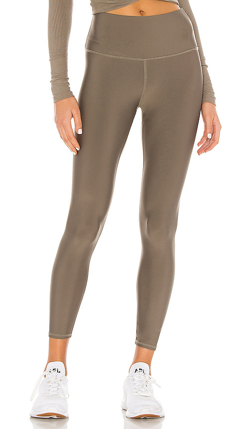 alo 7/8 High Waist Airlift Legging in Olive. - size S (also in L,M,XS) | Revolve Clothing (Global)
