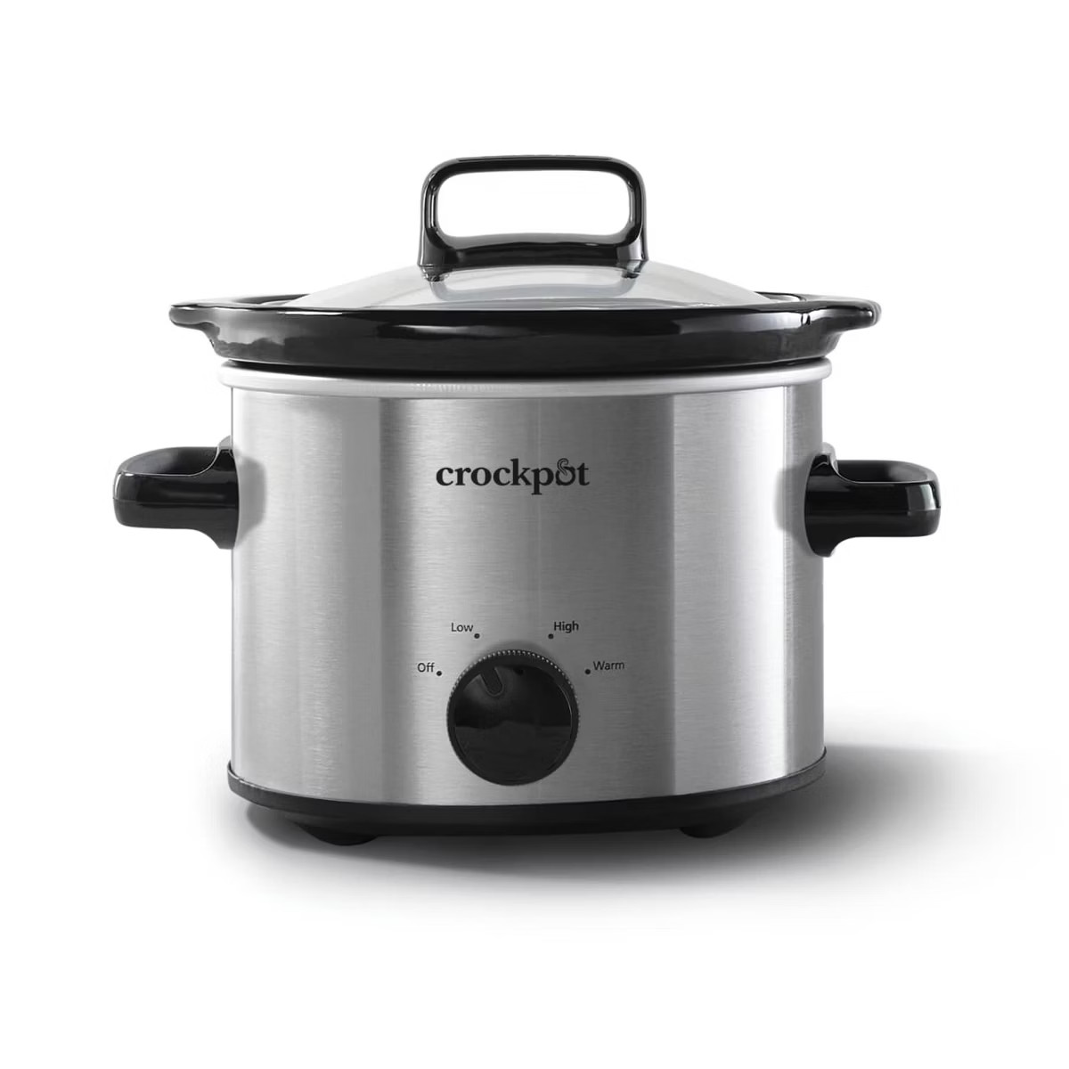 Crock-Pot 2qt Manual Slow Cooker - Stainless Steel: 3 Settings, Reheat & Warmer, Stay-Cool Handle... | Target