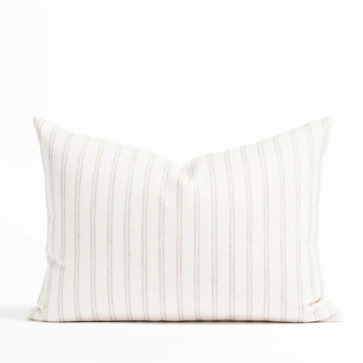 Conway Stripe 14x20 Lumbar Pillow, Parchment | Tonic Living