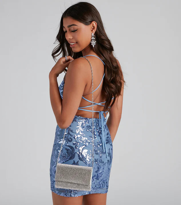Luxe Glamour Rhinestone Box Clutch | Windsor Stores