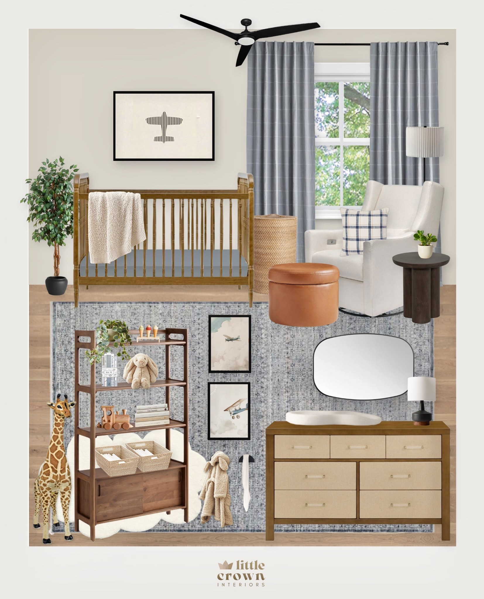 Slate Blue Boy’s Nursery With Vintage Airplanes

#LTKBump #LTKHome #LTKBaby