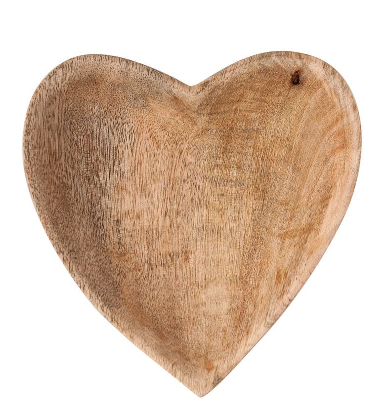 Mango Wood Heart Bowl | Burke Decor