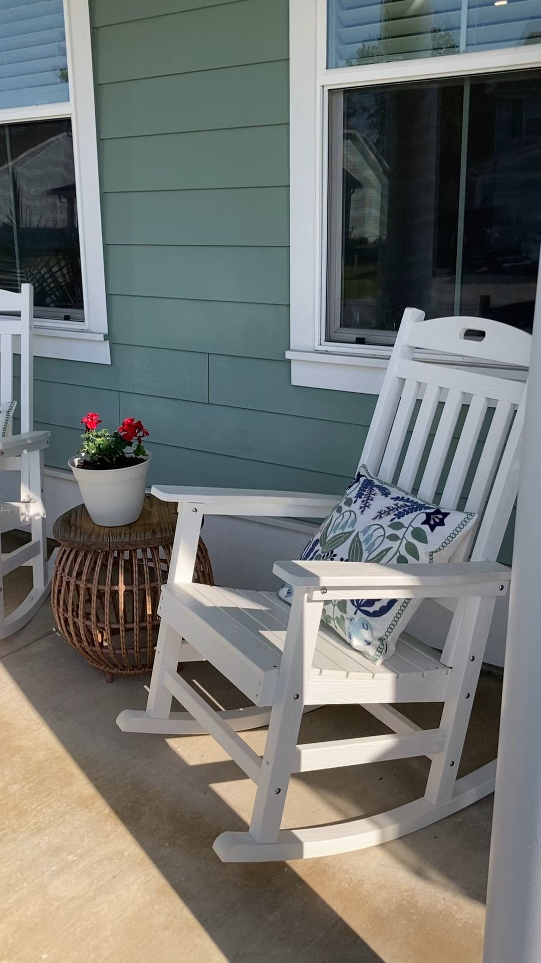 I am so excited about these rocking chairs make with poly wood material, made to stand the test of time. These are the white extra large size, perfect for both my husband and I. (I am 5’3” and he is 6’1”). They come in a few different colors, super easy to assemble, and when they get dirty, power wash them and they look brand new again!

#LTKOver40 #LTKHome #LTKSeasonal