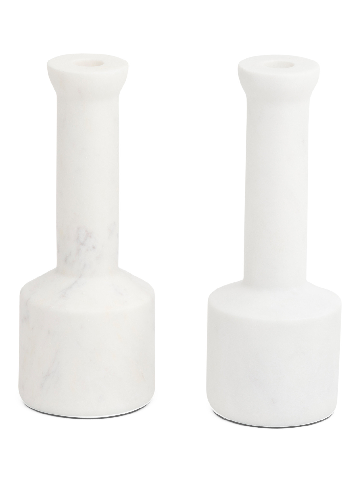 2pk 3.75x10.25 Trumpet Solid Marble Table Candler Holders Set | Furniture & Lighting | Marshalls | Marshalls