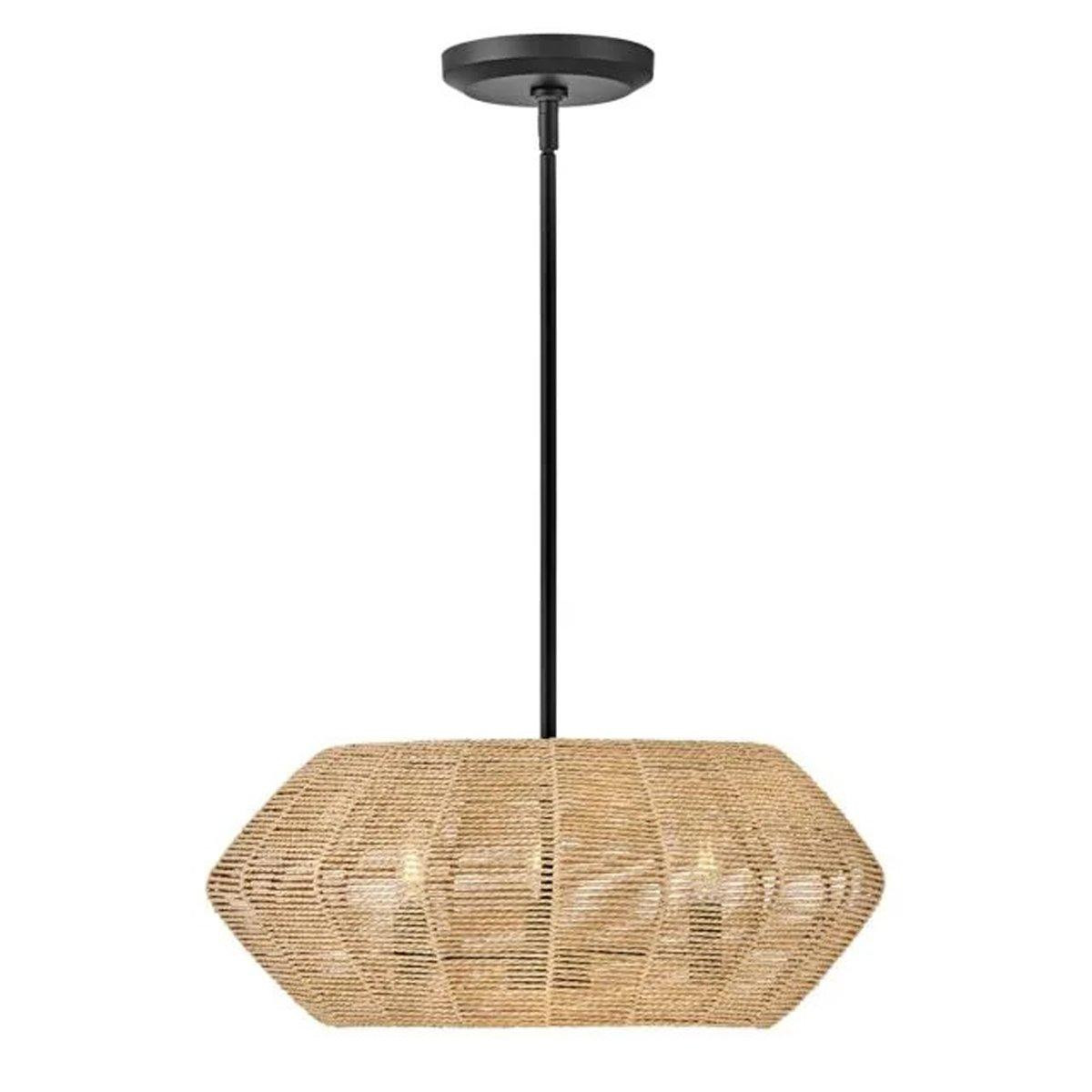 Organic Modern Rattan Chandelier - 3 Light | Shades of Light