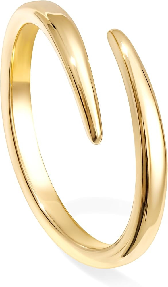 Gold Engagement Rings for Women, Wedding Promise Rings for Her, Diamond Pinky Thumb Eternity Band... | Amazon (US)