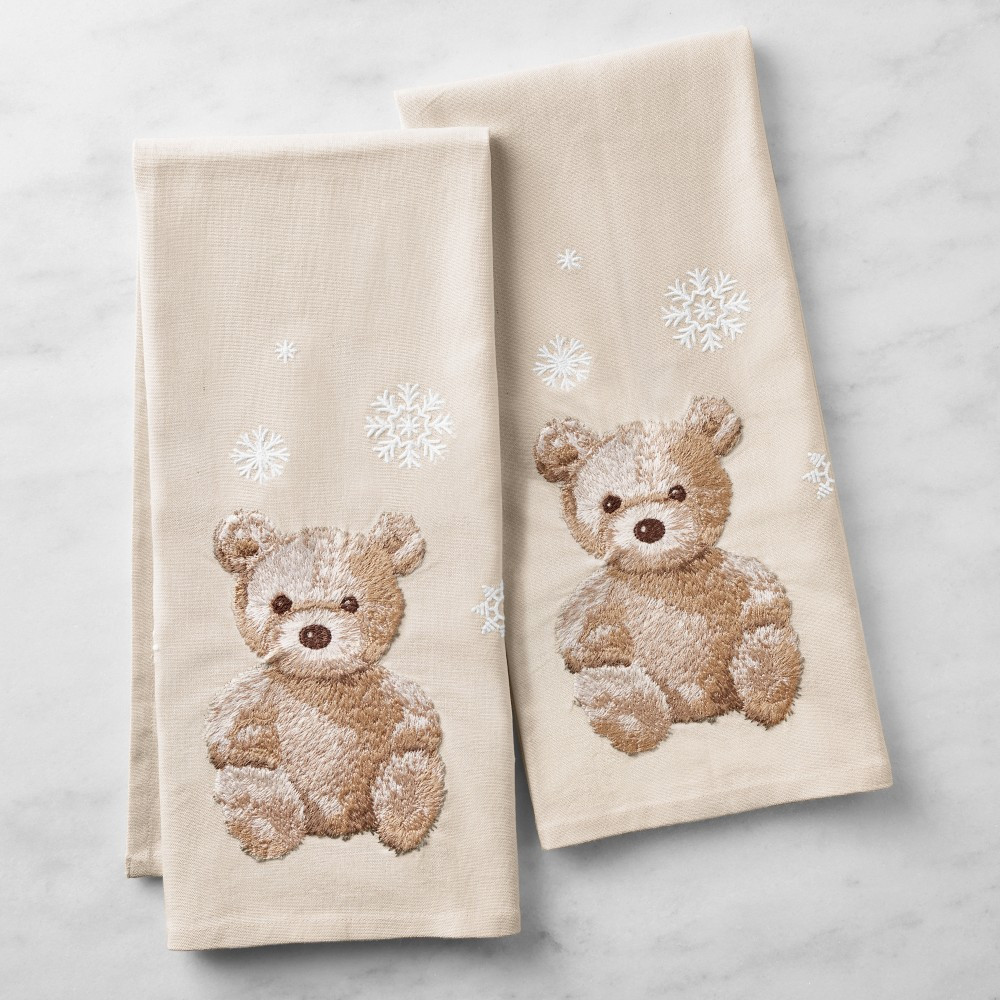 St. Jude Teddy Bear Towels, Set of 2 | Williams-Sonoma