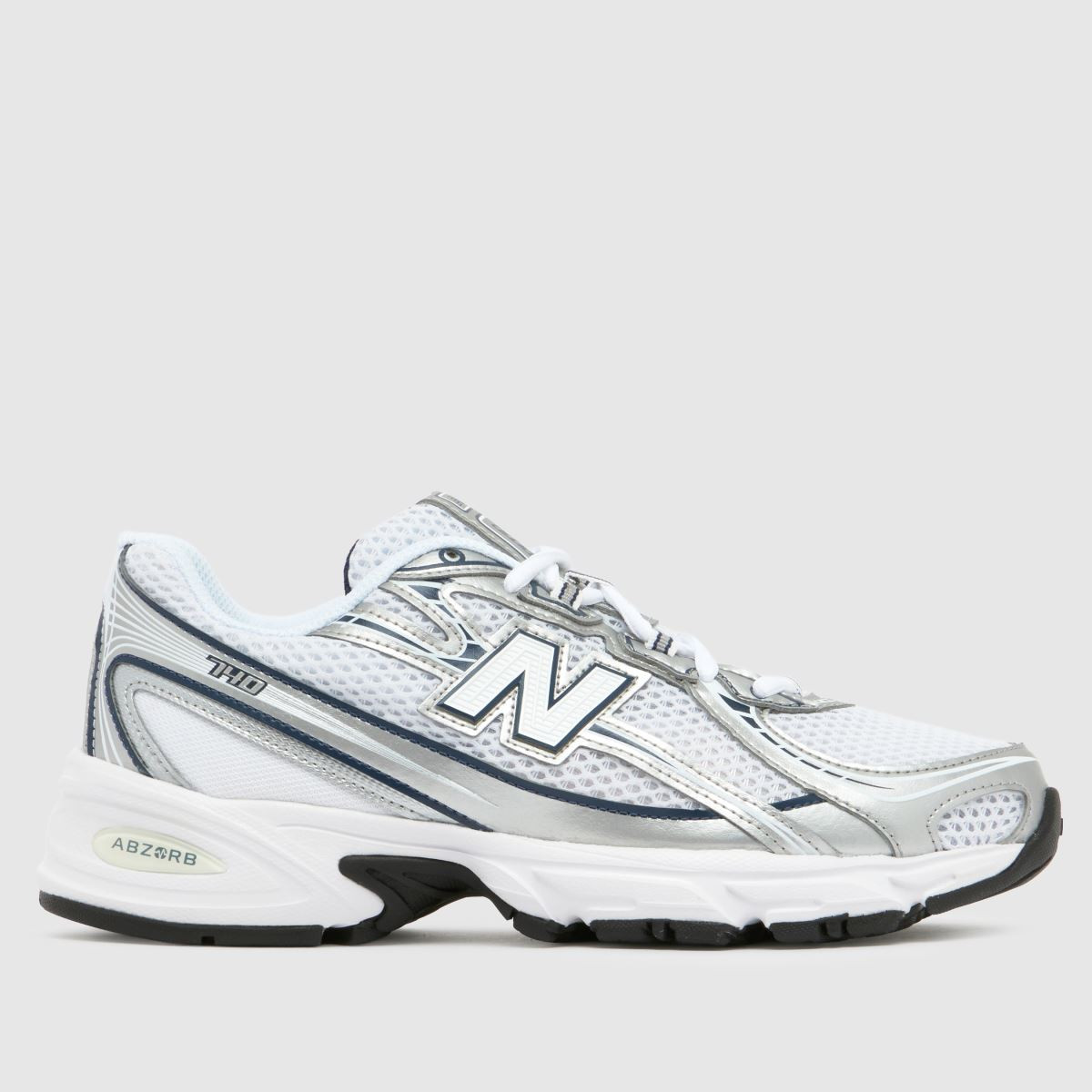 Mens White & Navy New Balance 740 Trainers | schuh | Schuh