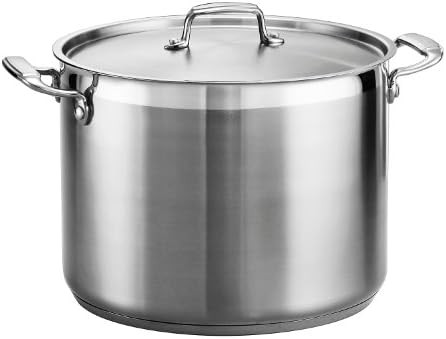 Tramontina Covered Stock Pot Gourmet Stainless Steel 16-Quart, 80120/001DS | Amazon (US)