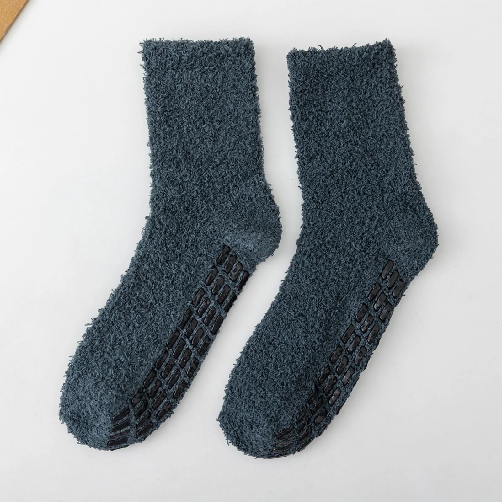 PURJKPU Non Slip Socks Fuzzy Socks with Grips for Women Hospital Socks with Grips for Women Slipp... | Walmart (US)
