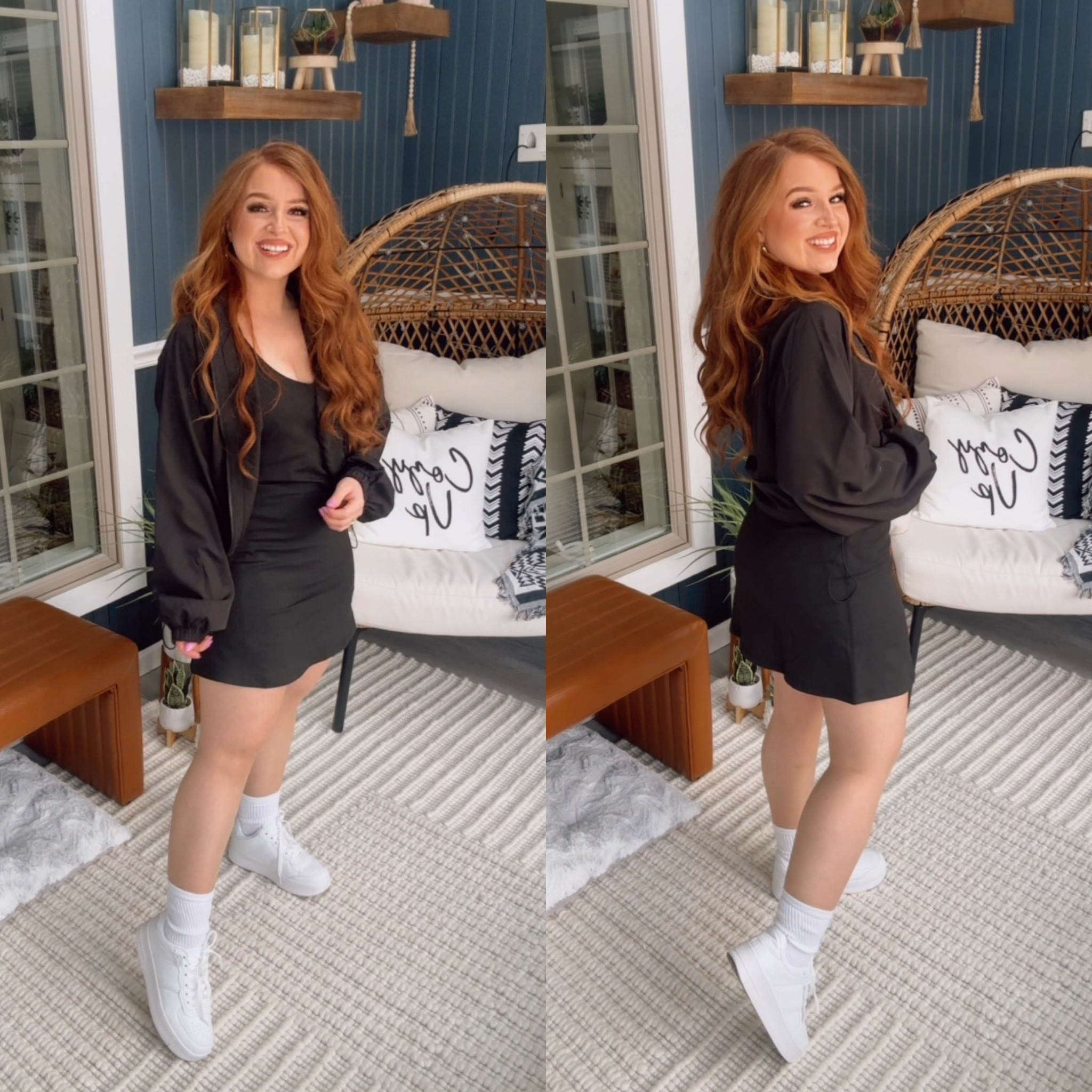 Sporty athletic for from pink lily 

Windbreaker jacket - medium 
Active dress with shorts under - medium

Code: February20


#LTKStyleTip #LTKActive #LTKFitness