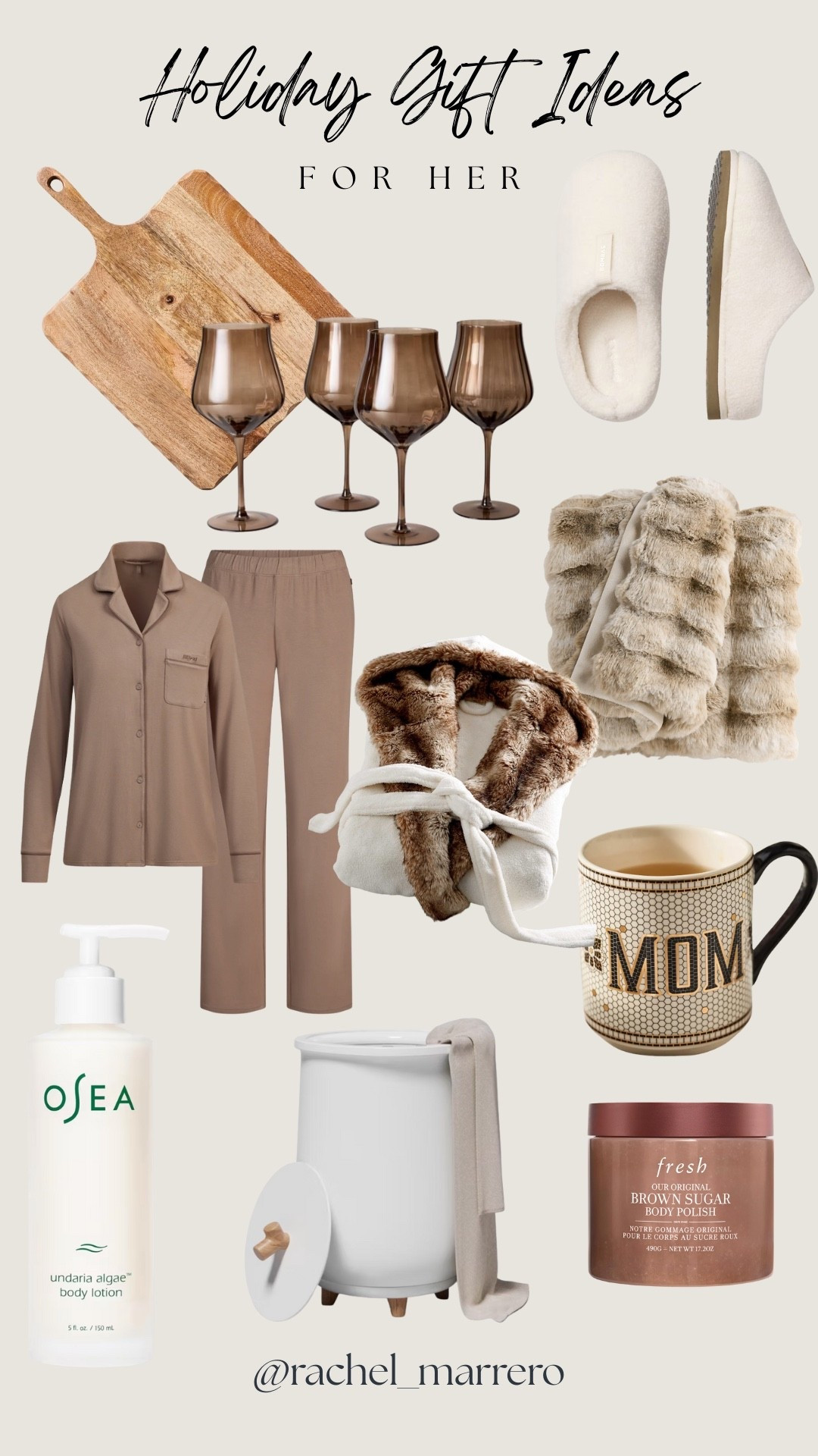 Holiday gift ideas for her!! 

Cozy gift ideas, skims pajamas, slippers, wine glasses, charcuterie board, towel warmer, mother in law gifts, gifts for mom, wife, girlfriend,  best friend 

#LTKGiftGuide #LTKSeasonal #LTKHoliday