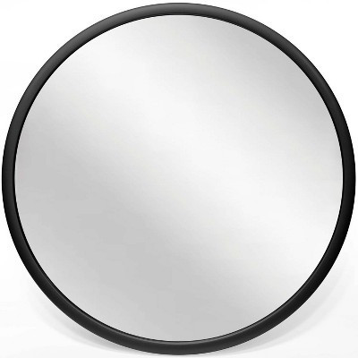 22" Nera Wall Mirror Black - Infinity Instruments: Modern Style, Plastic Frame, No Assembly, Wall Mounted | Target