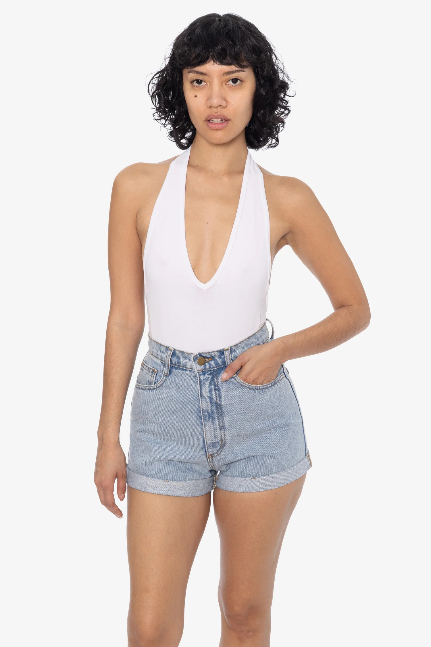 RDNW05 - Denim Loose Cuff Short | Los Angeles Apparel