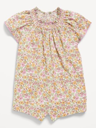 Printed Flutter-Sleeve One-Piece Romper for Baby | Old Navy (US)
