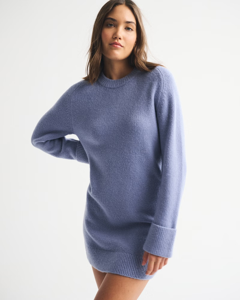The A&F Madeline Long-Sleeve Mini Sweater Dress | Abercrombie & Fitch (US)