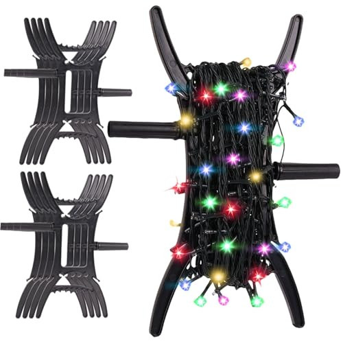 FIESTAJOY Upgraded 8PCS All Purpose Christmas Light Storage Holder - 12.8x6.3Inches Light Cord Wind Up Storage Organizer,for Tree Lights Cord Strings Ropes Wire Garland Beads | Amazon (US)