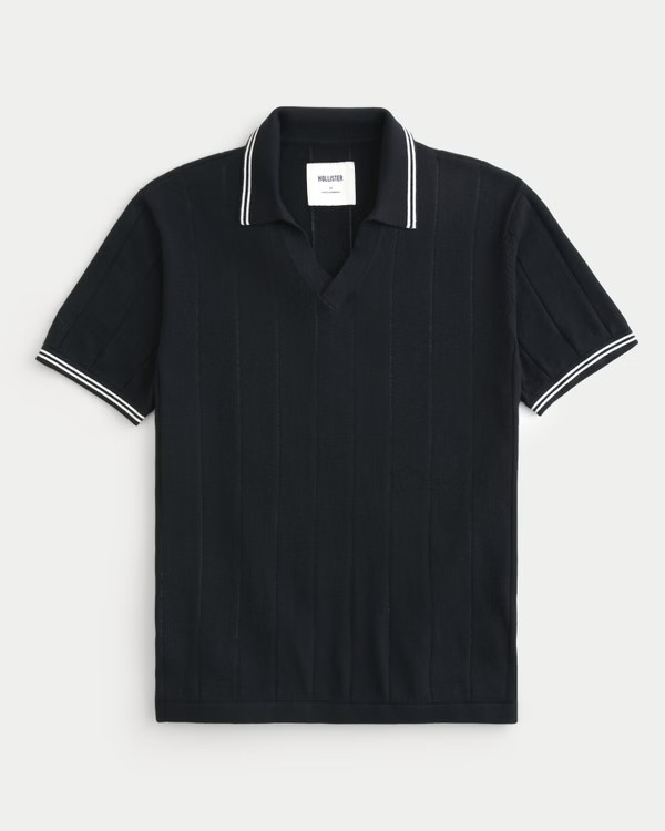 Men's Tipped Sweater Polo | Men's Tops | HollisterCo.com | Hollister (US)