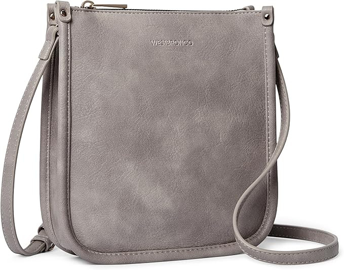 WESTBRONCO Crossbody Bag for Women Vegan Leather Wallet Purses Satchel Shoulder Bags Small Size | Amazon (US)