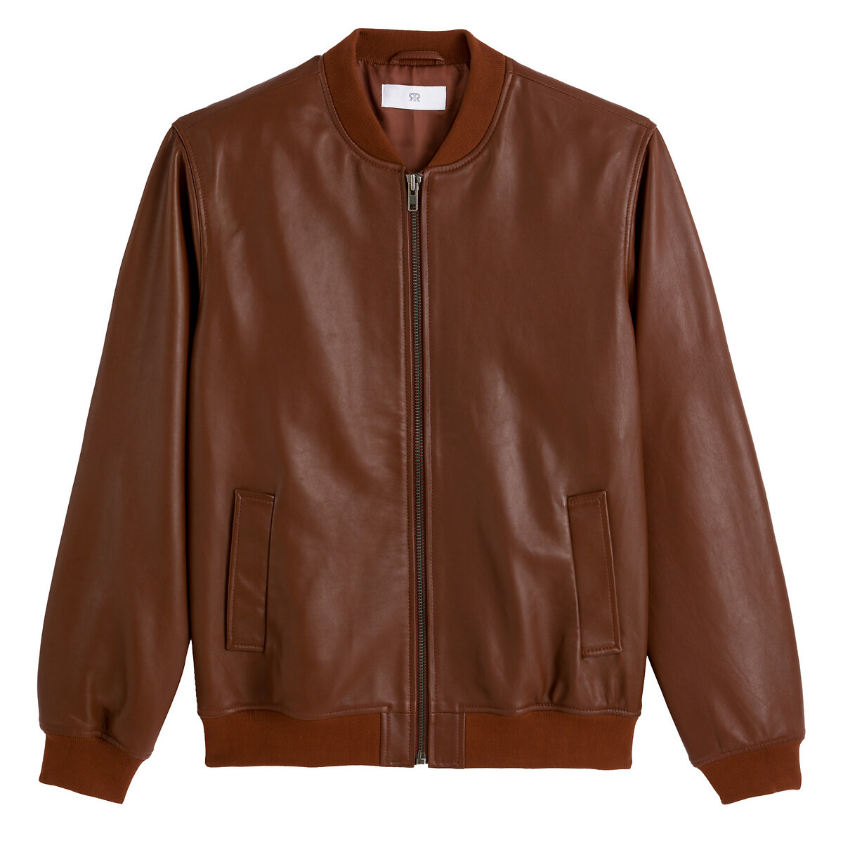 Blouson bomber cuir | La Redoute (FR)