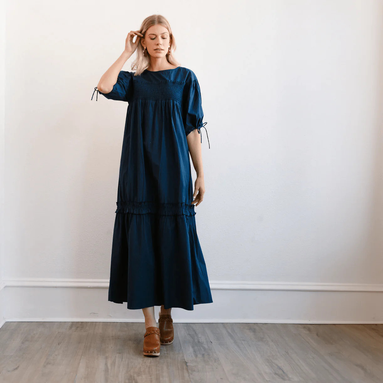 Navy Katrin Dress | Sunshine Tienda