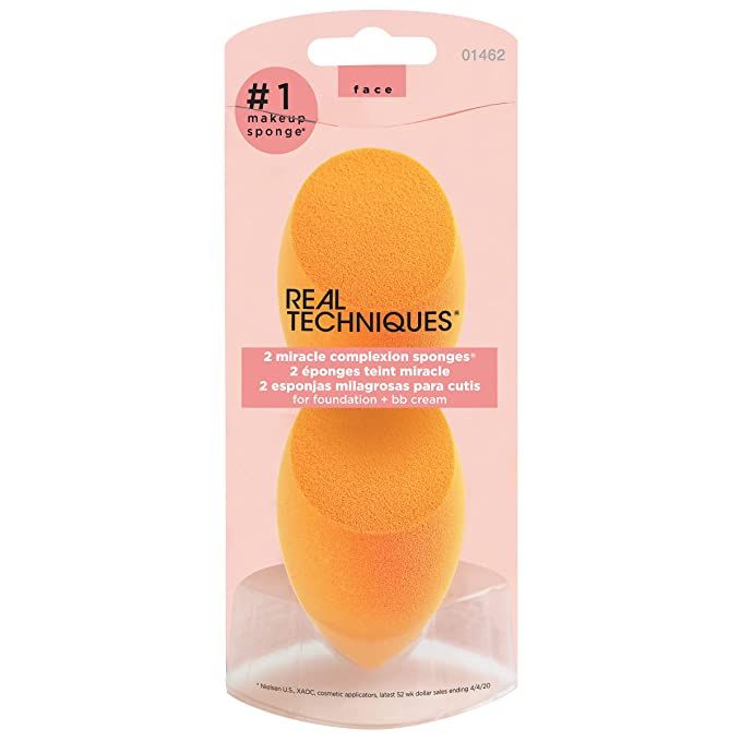 Real Techniques Miracle Complexion Sponge, Beauty Sponge For Makeup Blending & Foundation Applica... | Amazon (US)