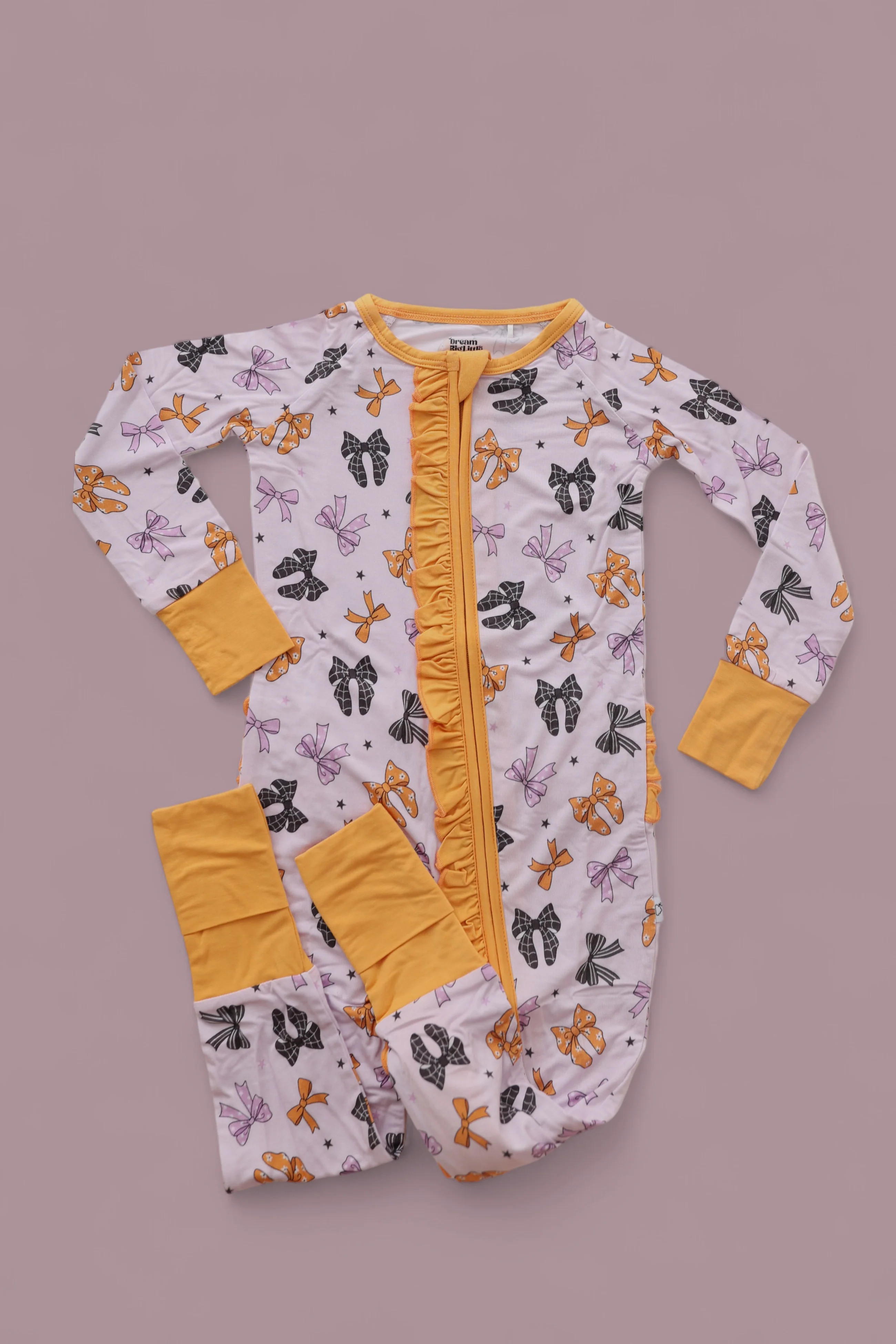 BOW SCARY DREAM RUFFLE ROMPER | Dream Big Little Co.