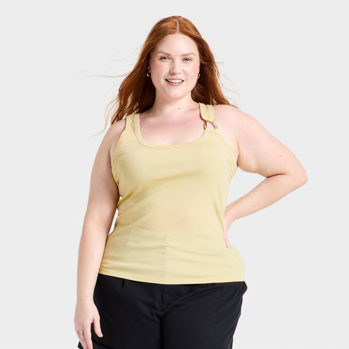 Women's Slim Fit Hardware Tank Top - A New Day™ | Target