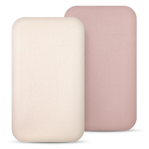 lulumoon Muslin Bassinet Sheets for Baby: Soft Bedside Sleeper Bassinet Fitted Sheets for Boys and Girls | Amazon (US)