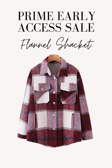 Amazon Prime Early Access // Flannel Shacket 