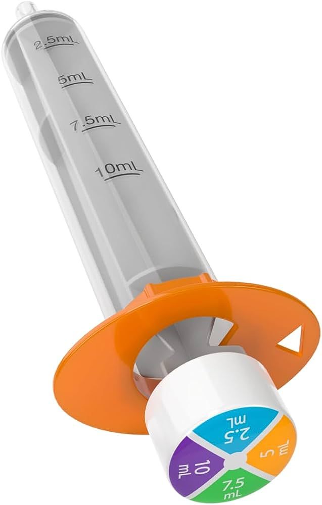 Ezy Dose Kids Baby Oral Syringe & Dispenser, True Easy Design for Liquid Medicine, 10 mL/2 TSP, C... | Amazon (US)