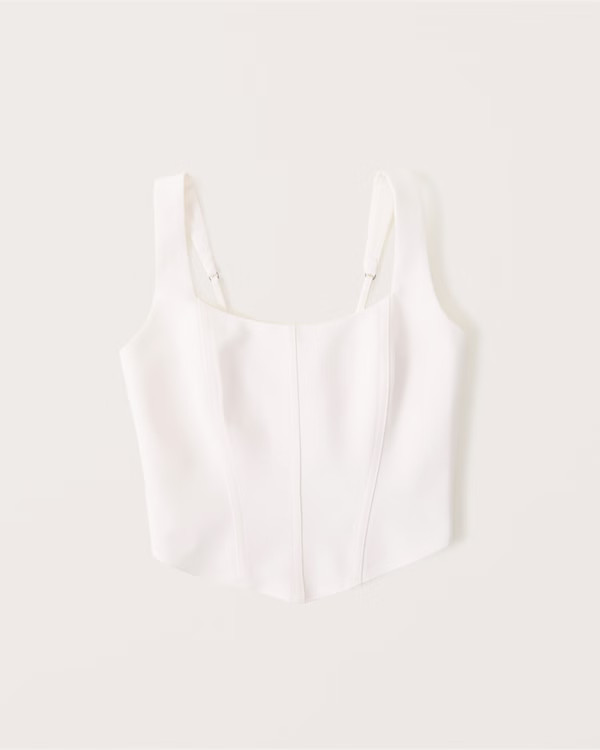 Scoopneck Corset Top | Abercrombie & Fitch (US)